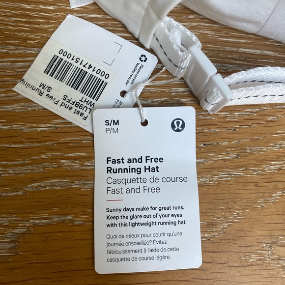 lululemon athletica Fast and Free Running Hat - Brand New! Ladies Size S/M - Picture 3 of 4